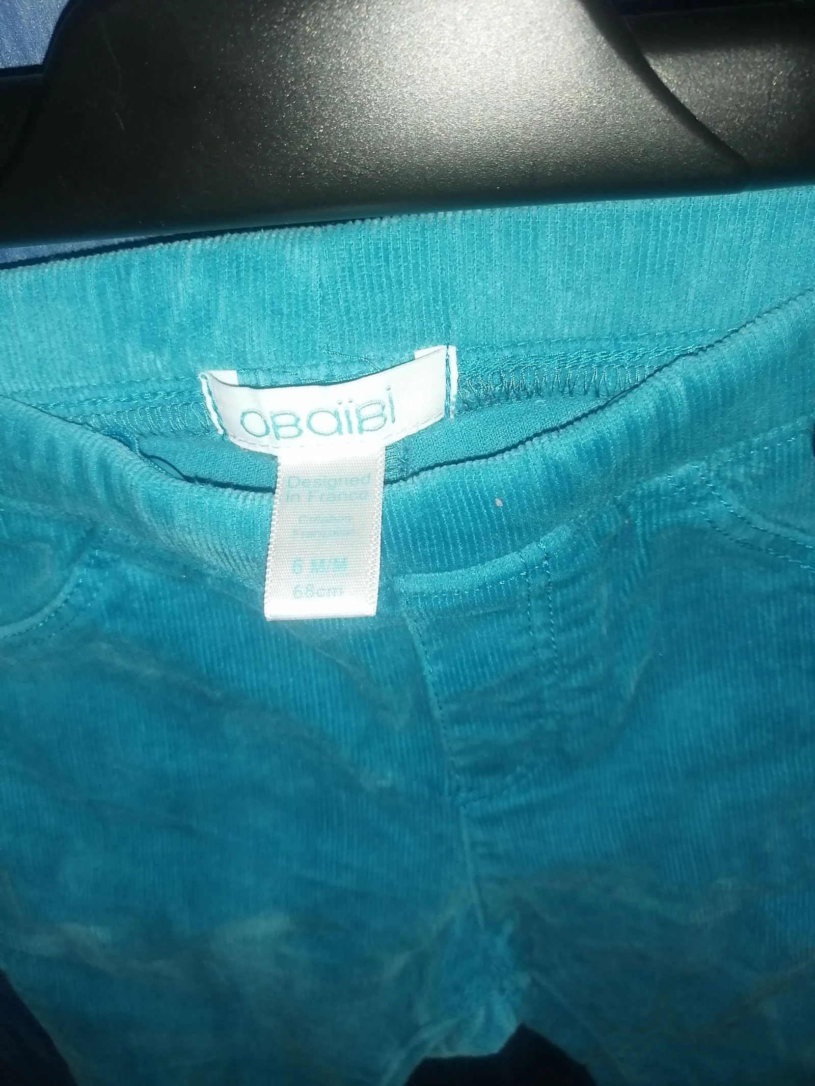 Veloursjegging Obaibi 6 maanden meisje – photo 3